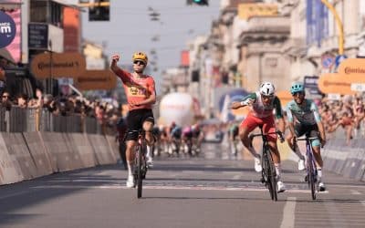 Giro de Italia 2026: Fredrik Dversnes le dañó la fiesta dominical a los velocistas